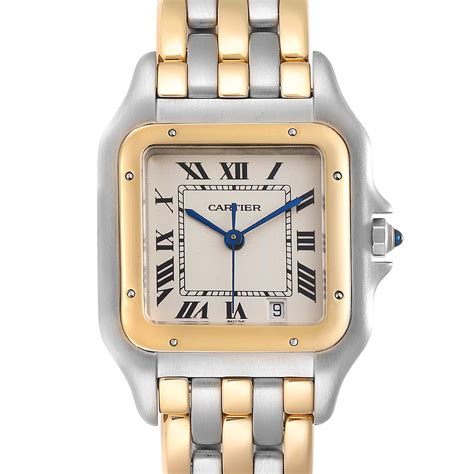 cartier panthere men's watch gold.